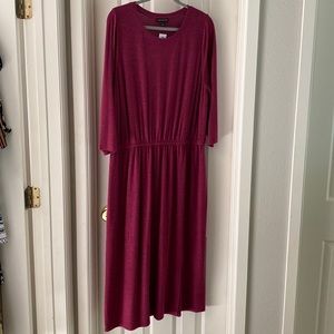 Midi dress with pockets